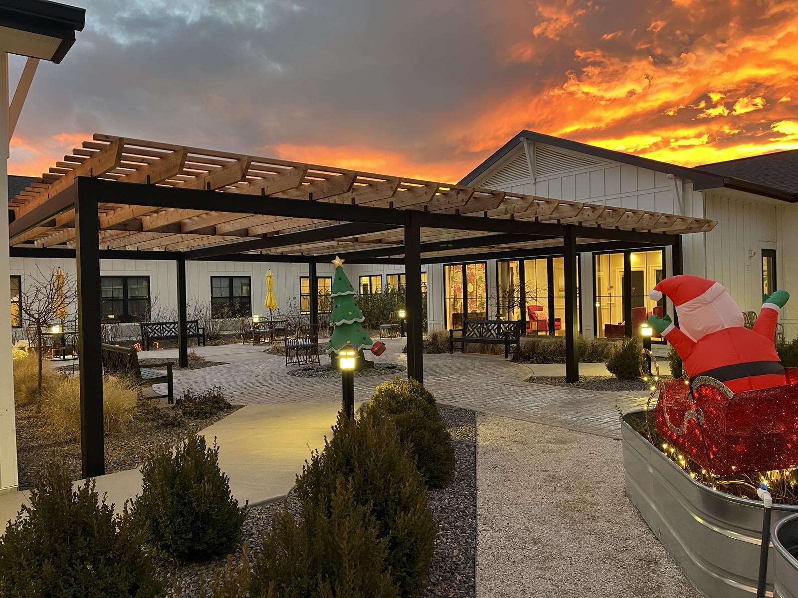 Commercial Courtyard Pergola