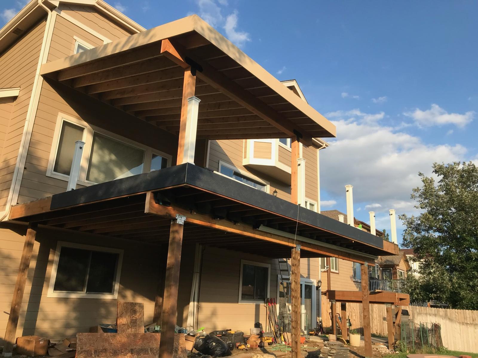 Two-Level Covered Deck
