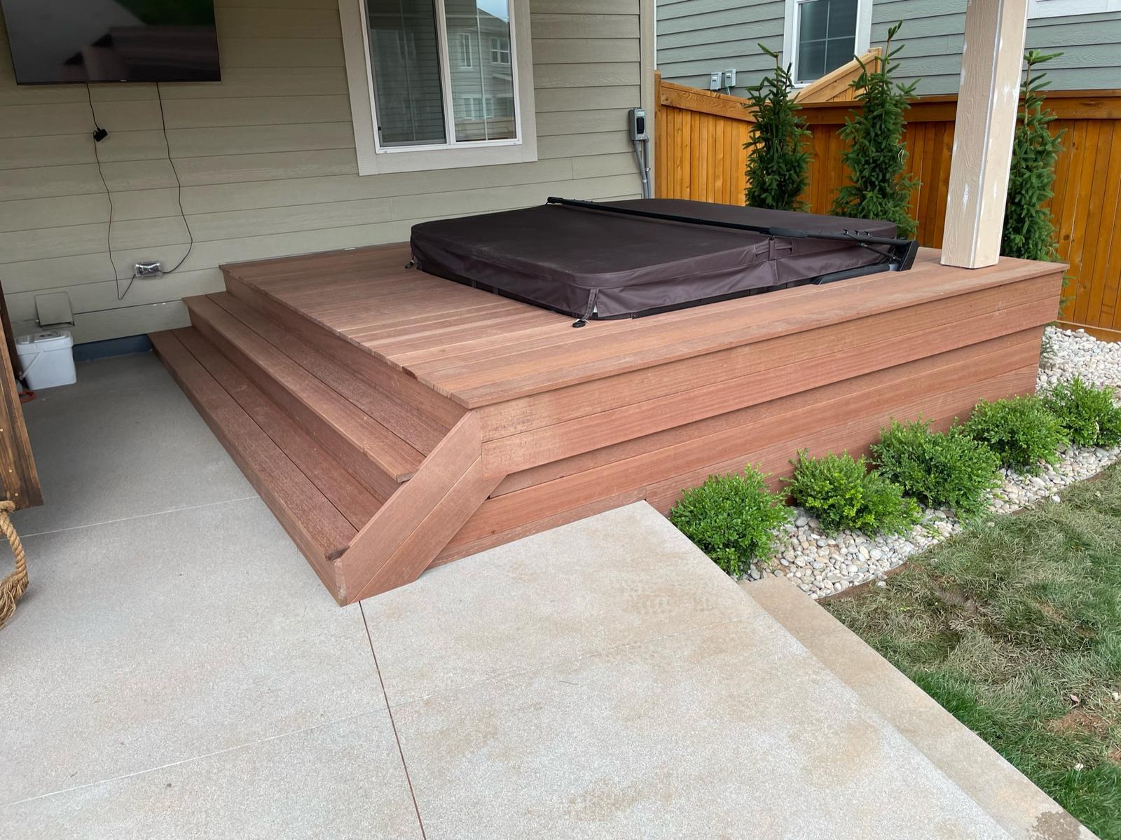 Hot Tub Platform Deck