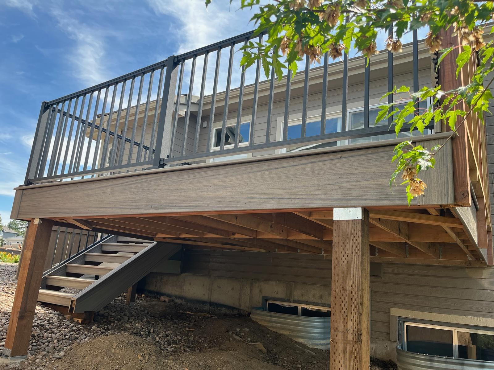 Elevated Deck with Privacy Screen
